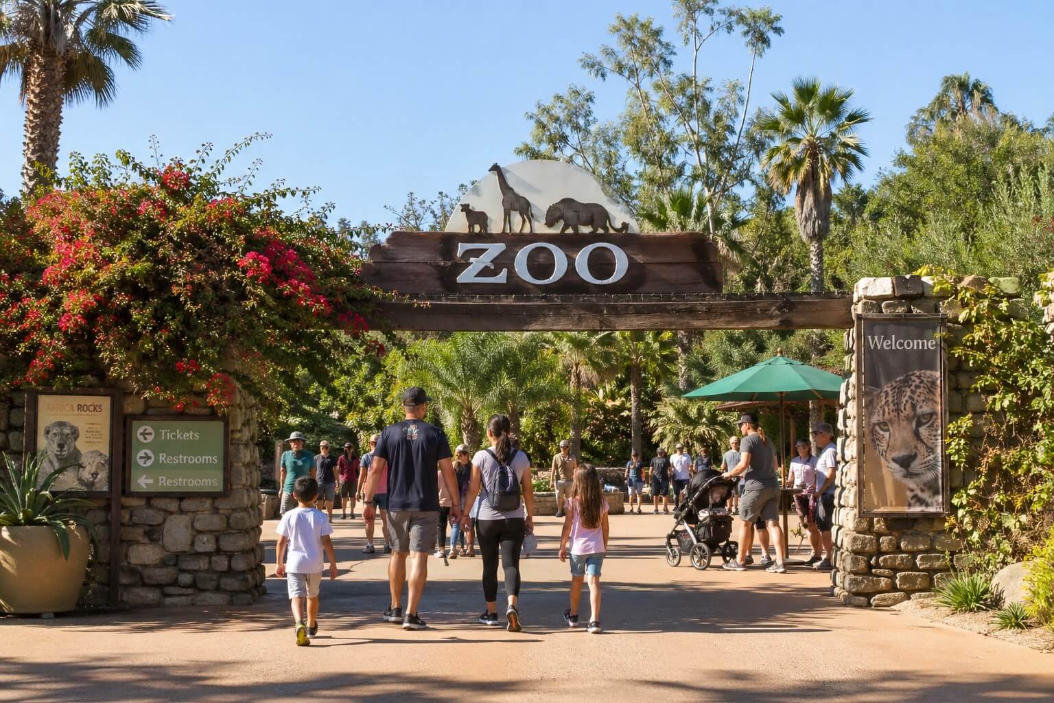 entrance to the Henry Vilas Zoo